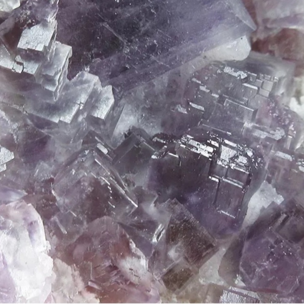 Purple Fluorite Arc Specimen Medium Ladders and Windows Crystal Gem Mineral - Picture 5 of 10